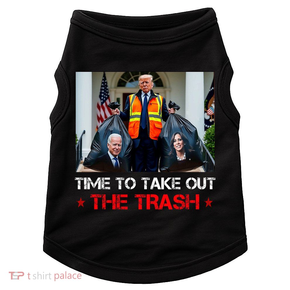 Time To Take Out The Trash Trump Garbage Man Doggie Tank