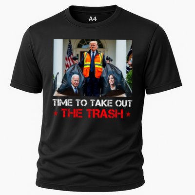 Time To Take Out The Trash Trump Garbage Man Performance Shirt