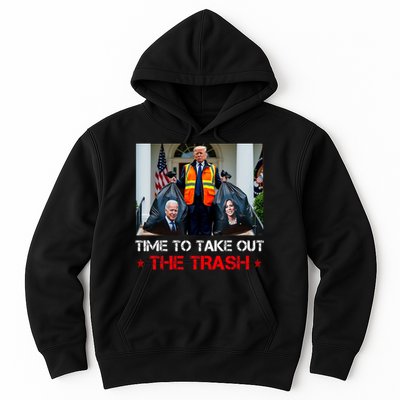 Time To Take Out The Trash Trump Garbage Man Hoodie