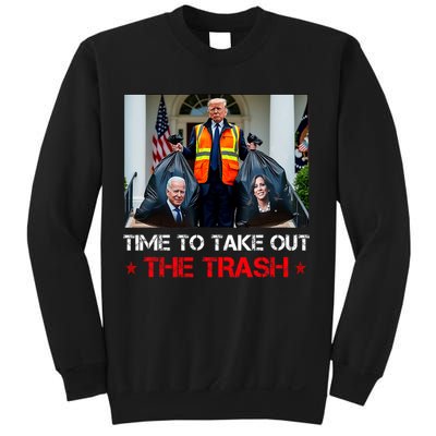 Time To Take Out The Trash Trump Garbage Man Sweatshirt