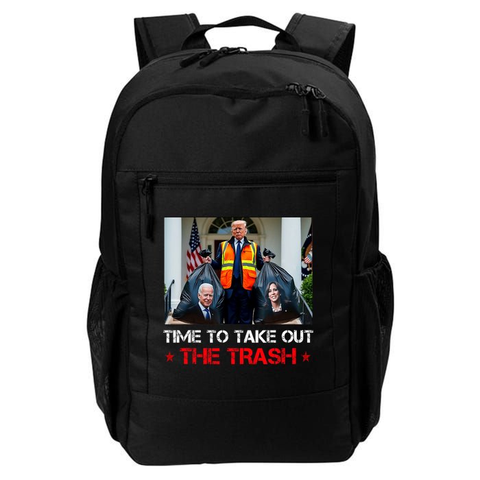 Time To Take Out The Trash Trump Garbage Man Backpack