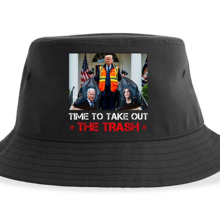 Time To Take Out The Trash Trump Garbage Man Sustainable Bucket Hat