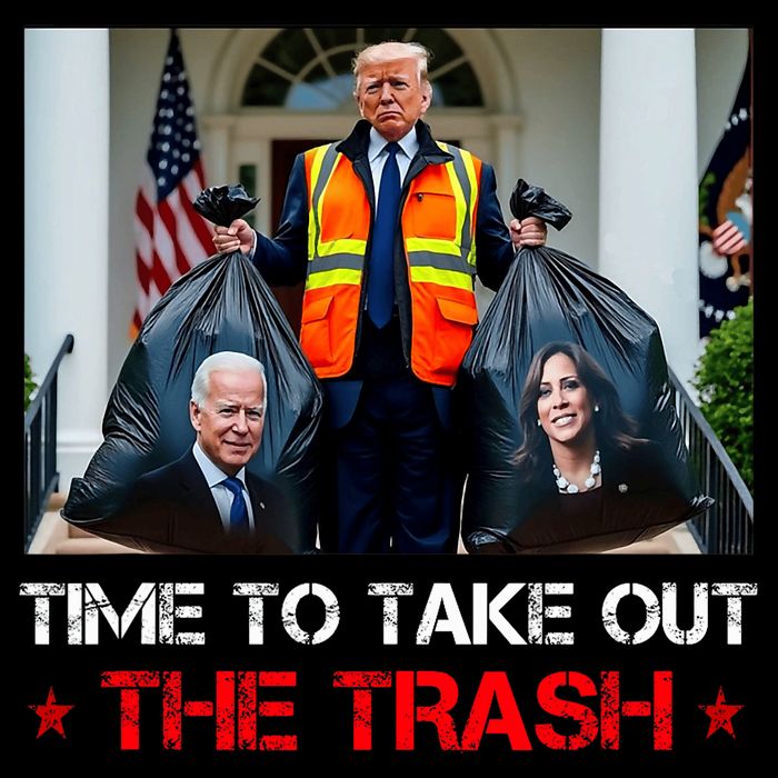 Time To Take Out The Trash Trump Garbage Man Sustainable Bucket Hat