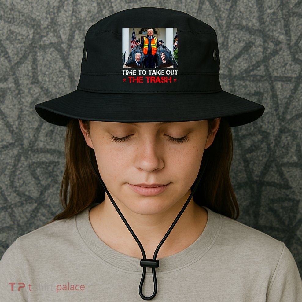 Time To Take Out The Trash Trump Garbage Man Bucket Hat