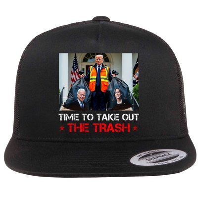Time To Take Out The Trash Trump Garbage Man Flatbill Hat