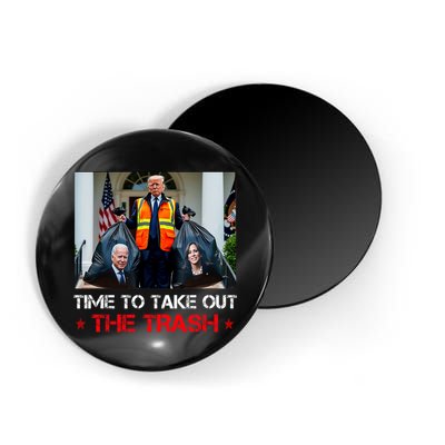 Time To Take Out The Trash Trump Garbage Man Magnet