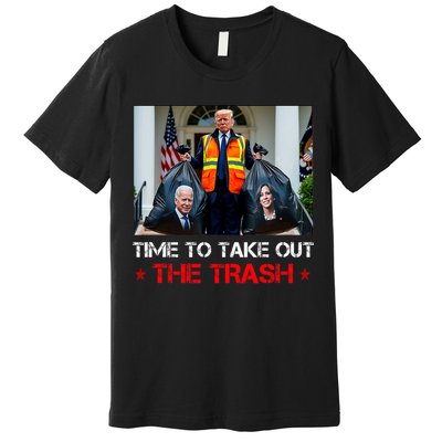 Time To Take Out The Trash Trump Garbage Man Premium T-Shirt