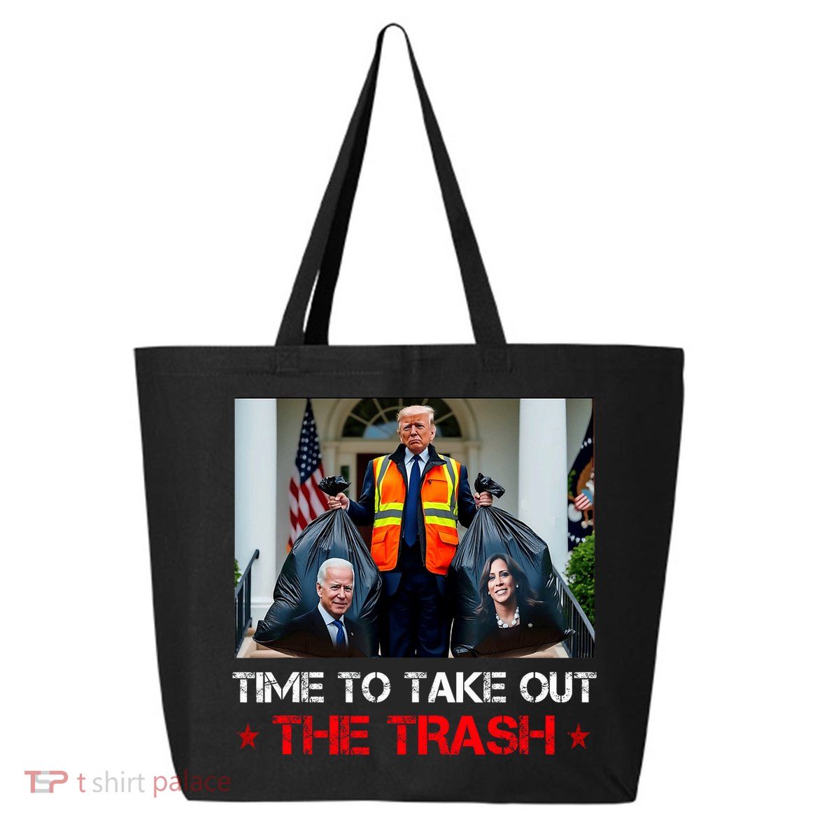 Time To Take Out The Trash Trump Garbage Man 25L Jumbo Tote