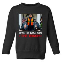 Time To Take Out The Trash Trump Garbage Man Toddler Sweatshirt