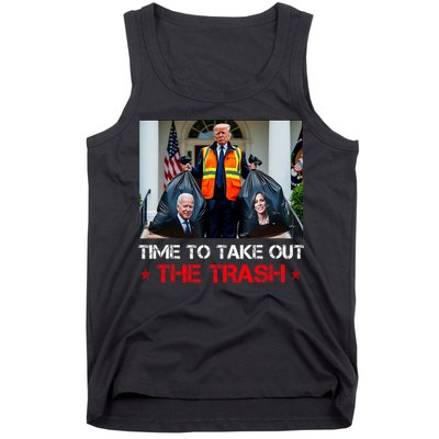 Time To Take Out The Trash Trump Garbage Man Tank Top