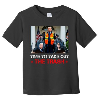 Time To Take Out The Trash Trump Garbage Man Toddler T-Shirt