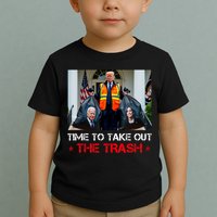 Time To Take Out The Trash Trump Garbage Man Toddler T-Shirt