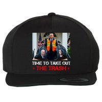 Time To Take Out The Trash Trump Garbage Man Wool Snapback Cap