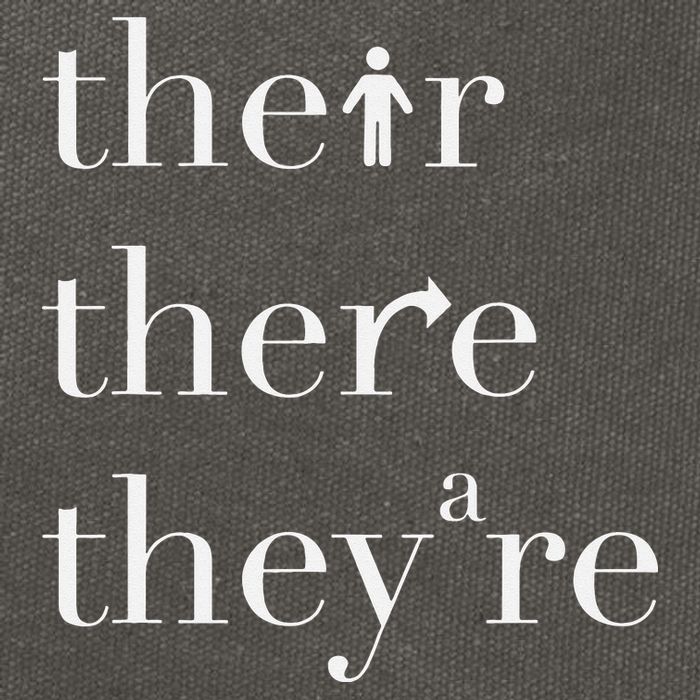 There Their They're English Teacher Funny Grammar Teacher Cotton Canvas Backpack