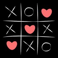 Tic Tac Toe Xoxo Valentines Day Cute Drawstring Bag