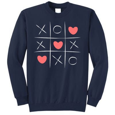 Tic Tac Toe Xoxo Valentines Day Cute Tall Sweatshirt