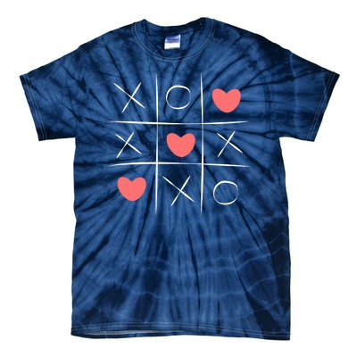 Tic Tac Toe Xoxo Valentines Day Cute Tie-Dye T-Shirt