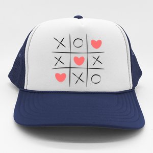 Tic Tac Toe Xoxo Valentines Day Cute Trucker Hat