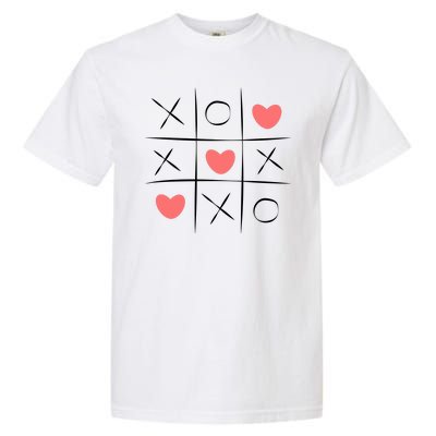 Tic Tac Toe Xoxo Valentines Day Cute Garment-Dyed Heavyweight T-Shirt