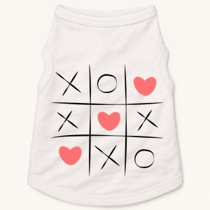 Tic Tac Toe Xoxo Valentines Day Cute Doggie Tank