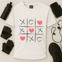 Tic Tac Toe Xoxo Valentines Day Cute Cooling Performance Crew T-Shirt