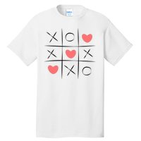 Tic Tac Toe Xoxo Valentines Day Cute Tall T-Shirt