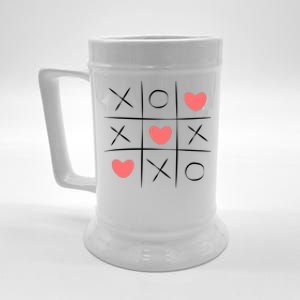 Tic Tac Toe Xoxo Valentines Day Cute Beer Stein