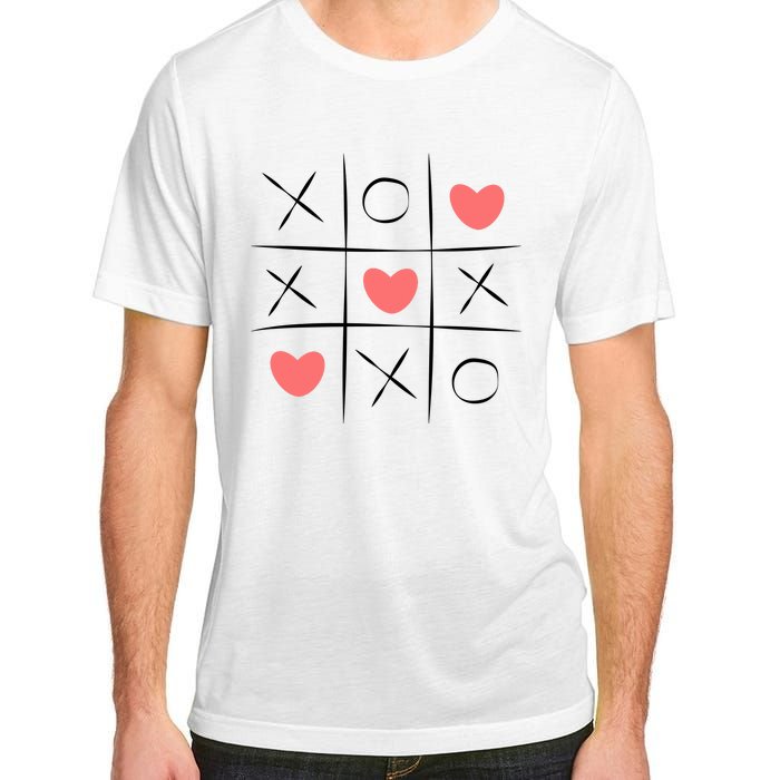 Tic Tac Toe Xoxo Valentines Day Cute Adult ChromaSoft Performance T-Shirt