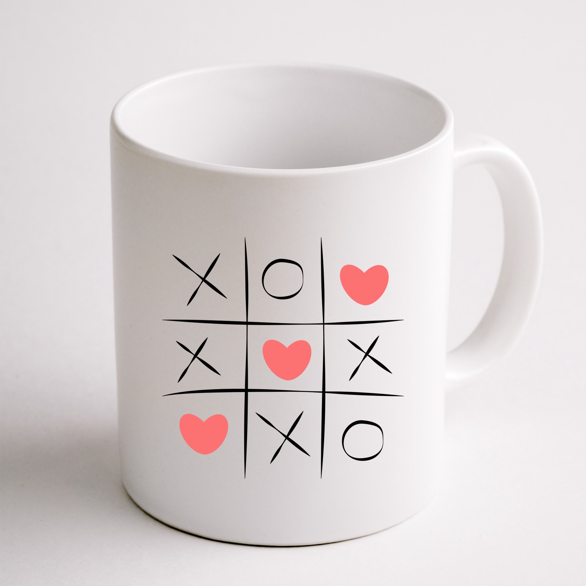 Tic Tac Toe Xoxo Valentines Day Cute Mug