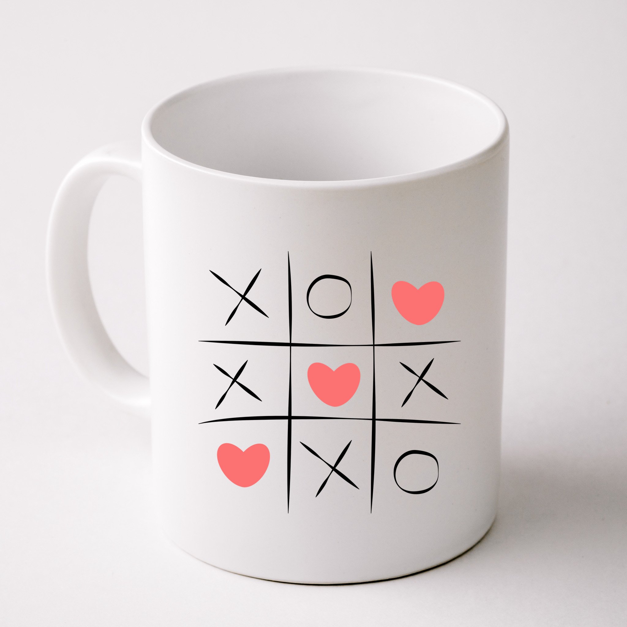 Tic Tac Toe Xoxo Valentines Day Cute Mug