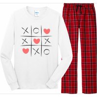 Tic Tac Toe Xoxo Valentines Day Cute Long Sleeve Pajama Set