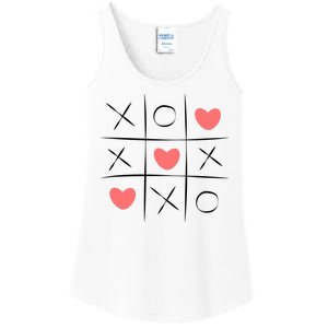 Tic Tac Toe Xoxo Valentines Day Cute Ladies Essential Tank