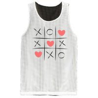 Tic Tac Toe Xoxo Valentines Day Cute Mesh Reversible Basketball Jersey Tank