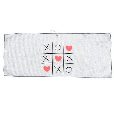 Tic Tac Toe Xoxo Valentines Day Cute Large Microfiber Waffle Golf Towel