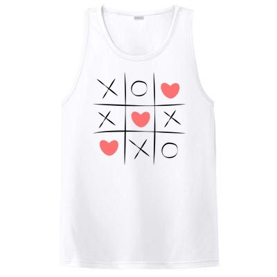 Tic Tac Toe Xoxo Valentines Day Cute PosiCharge Competitor Tank