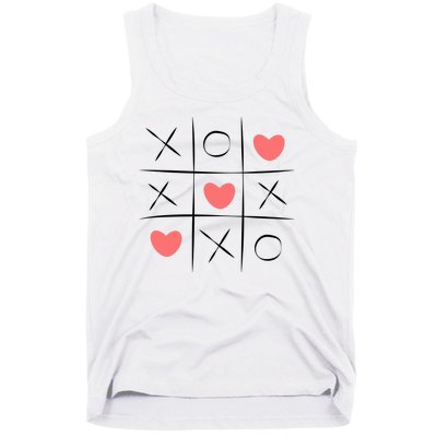 Tic Tac Toe Xoxo Valentines Day Cute Tank Top