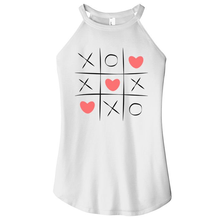 Tic Tac Toe Xoxo Valentines Day Cute Women's Perfect Tri Rocker Tank