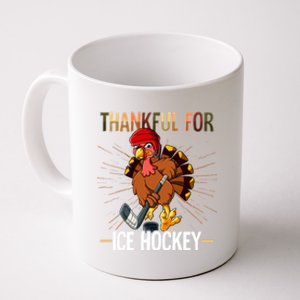 Thanksgiving Turkey Thankful For Ice Hockey Meaningful Gift Coffee Mug