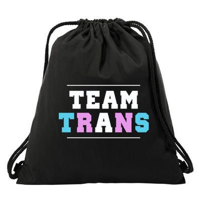 Team Trans Drawstring Bag