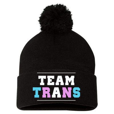 Team Trans Pom Pom 12in Knit Beanie