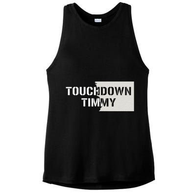 Touchdown Timmy Tim Walz Ladies PosiCharge Tri-Blend Wicking Tank