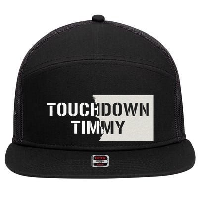 Touchdown Timmy Tim Walz 7 Panel Mesh Trucker Snapback Hat