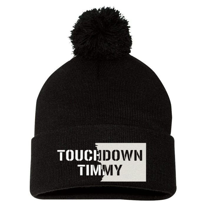 Touchdown Timmy Tim Walz Pom Pom 12in Knit Beanie
