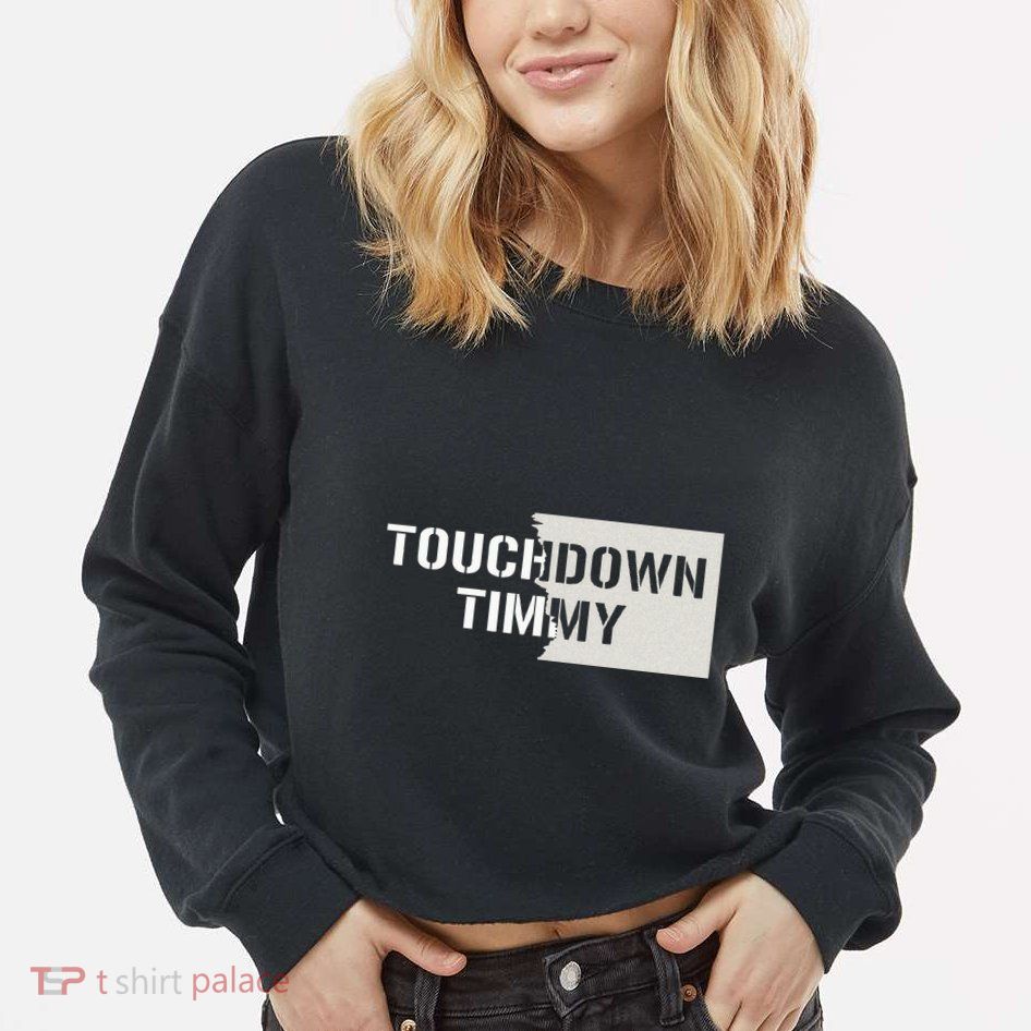 Touchdown Timmy Tim Walz Cropped Pullover Crew