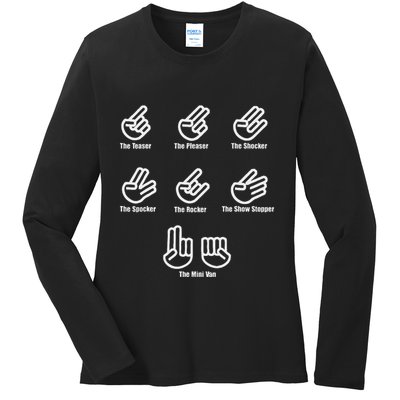 The Teaser The Pleaser The Shocker The Spocker The Rocker Ladies Long Sleeve Shirt