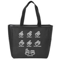The Teaser The Pleaser The Shocker The Spocker The Rocker Zip Tote Bag