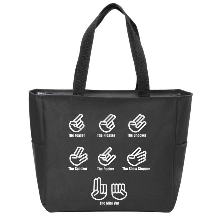 The Teaser The Pleaser The Shocker The Spocker The Rocker Zip Tote Bag