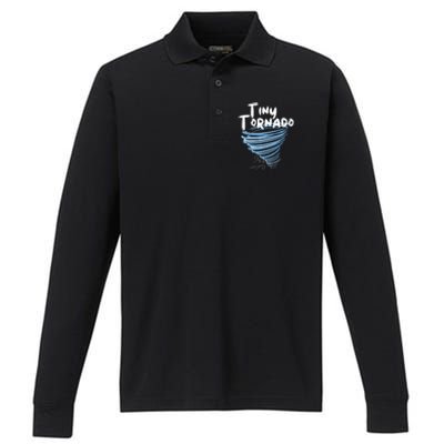 Tiny Tornado Performance Long Sleeve Polo