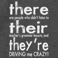 There Their They're Driving Me Crazy English Teacher Vector Backpack