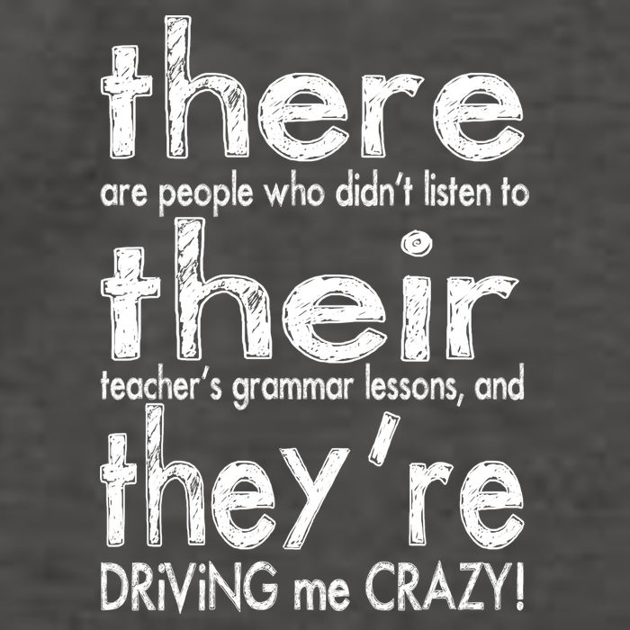 There Their They're Driving Me Crazy English Teacher Vector Backpack